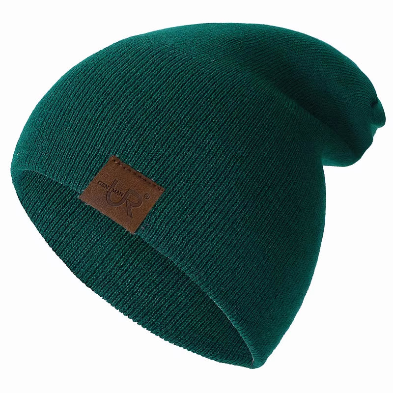Unisex Beanie Hat URGENTMAN Casual Beanie for Men & Women Warm Soft Knitted Hat Stylish Plain Daily Winter Hat
