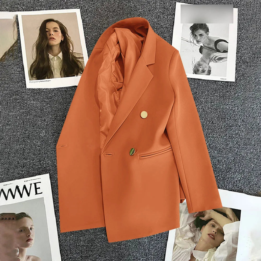 Office Blazers for Women 2023 Casual Fashion Long Sleeve New White Black Single Button Jackets Coats Blazer