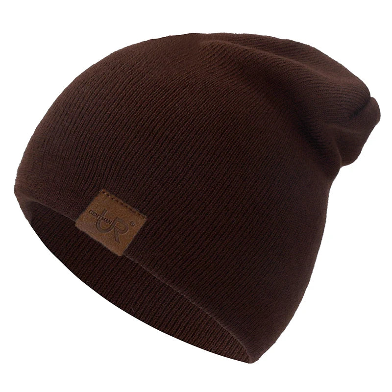 Unisex Beanie Hat URGENTMAN Casual Beanie for Men & Women Warm Soft Knitted Hat Stylish Plain Daily Winter Hat