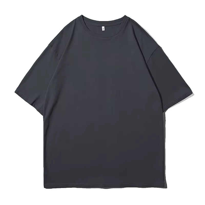 Oversized 100% Cotton Graphic T Shirts 2024 Summer Y2K Black Harajuku T-Shirts Korean Fashion Classical Vintage T Shirt