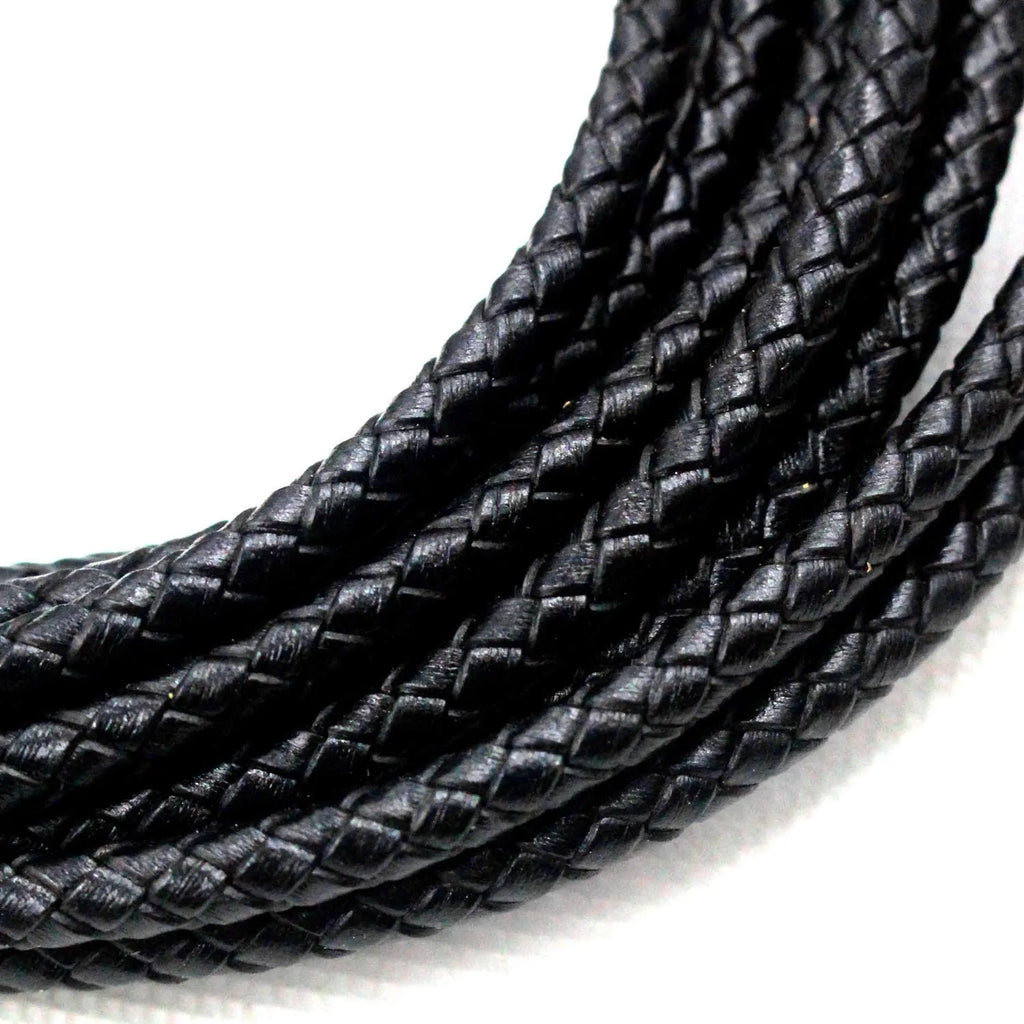 5M 3/4/6Mm Braided Leather Cord Rope Strip Thread for DIY Pendant Neck Weaving Bracelet Jewelry Making Supplies Crafts Accessory