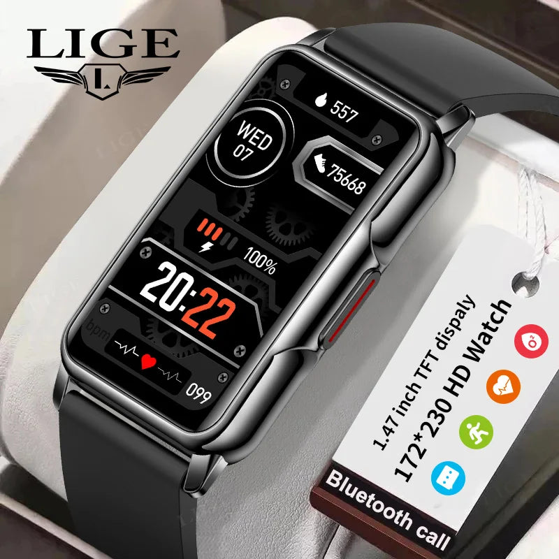 Smart Watch Women Full Touch Screen Bluetooth Call IP67 Waterproof Sports Fitness Tracker Smartwatch Women