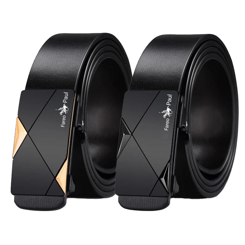 Fashion Men'S Belts, Men'S High-Quality Belts, Automatic Buckles, Toothless Belts, Random Adjustments