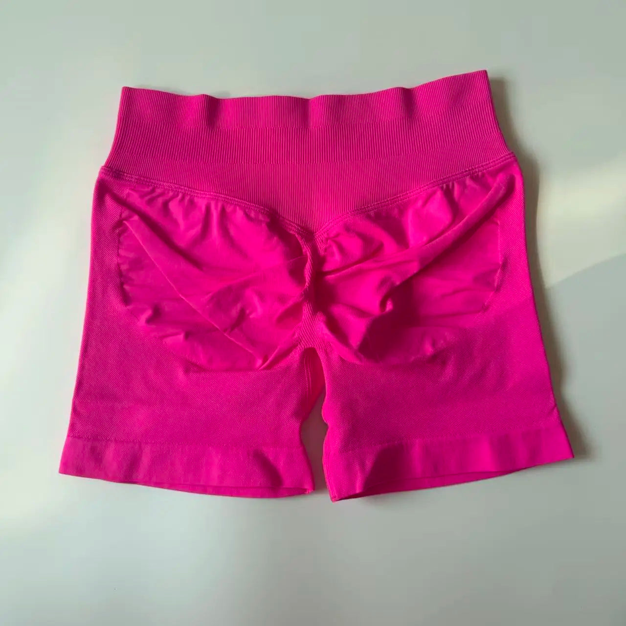 Yoga Shorts Low Ribbed Waist Band Yoga Shorts Seamless Scrunch Bum Workout Gym Shorts Booty Hight Stretch Running Shorts