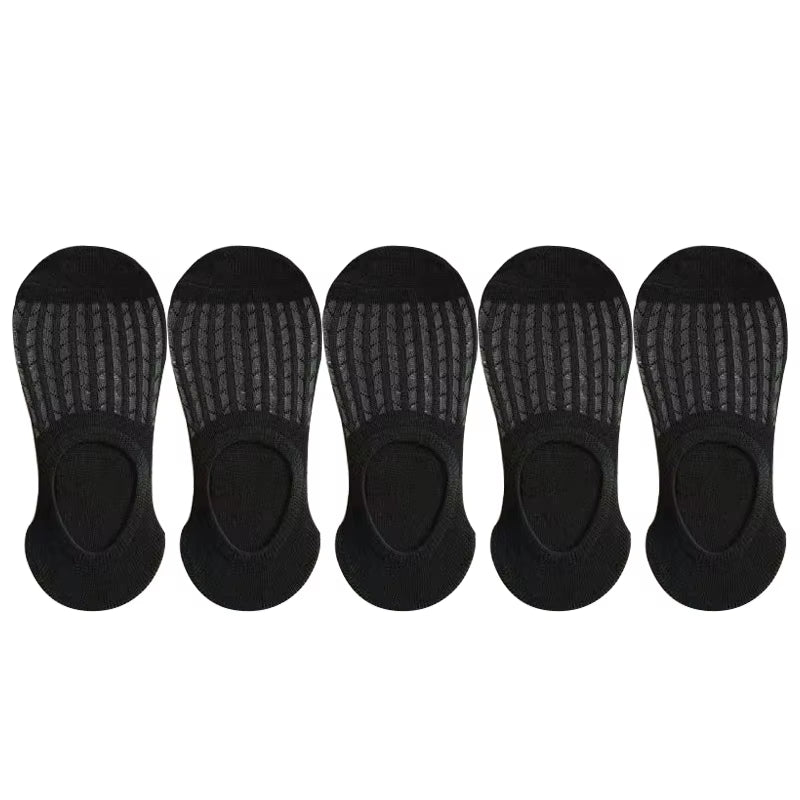 Socks Women'S Summer Invisible Short No Show Fashion Lace Breathable Silicone Non-Slip Cotton Boat Socks