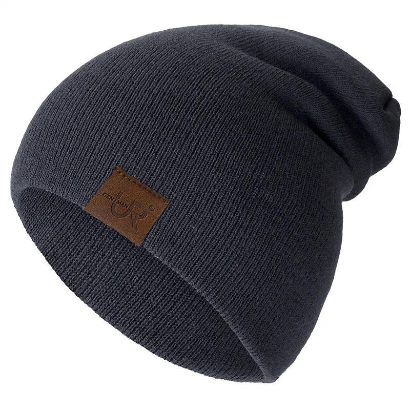 Unisex Beanie Hat URGENTMAN Casual Beanie for Men & Women Warm Soft Knitted Hat Stylish Plain Daily Winter Hat