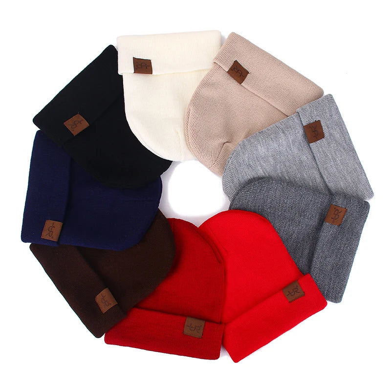 Unisex Beanie Hat URGENTMAN Casual Beanie for Men & Women Warm Soft Knitted Hat Stylish Plain Daily Winter Hat