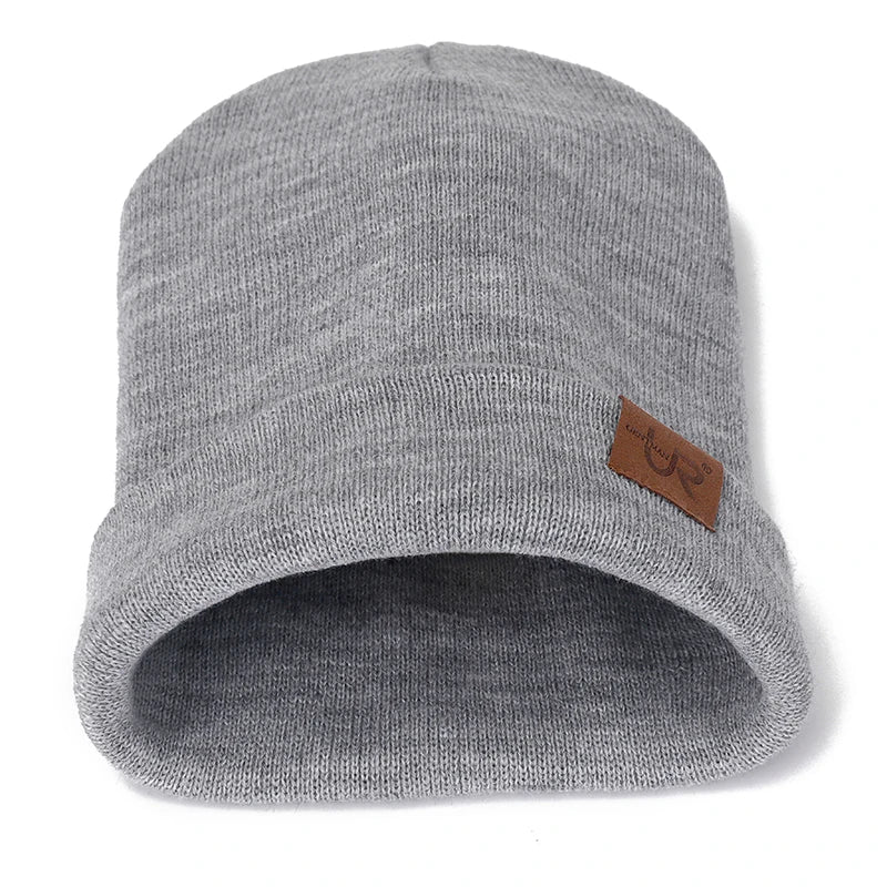 Unisex Beanie Hat URGENTMAN Casual Beanie for Men & Women Warm Soft Knitted Hat Stylish Plain Daily Winter Hat