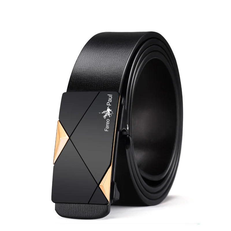 Fashion Men'S Belts, Men'S High-Quality Belts, Automatic Buckles, Toothless Belts, Random Adjustments