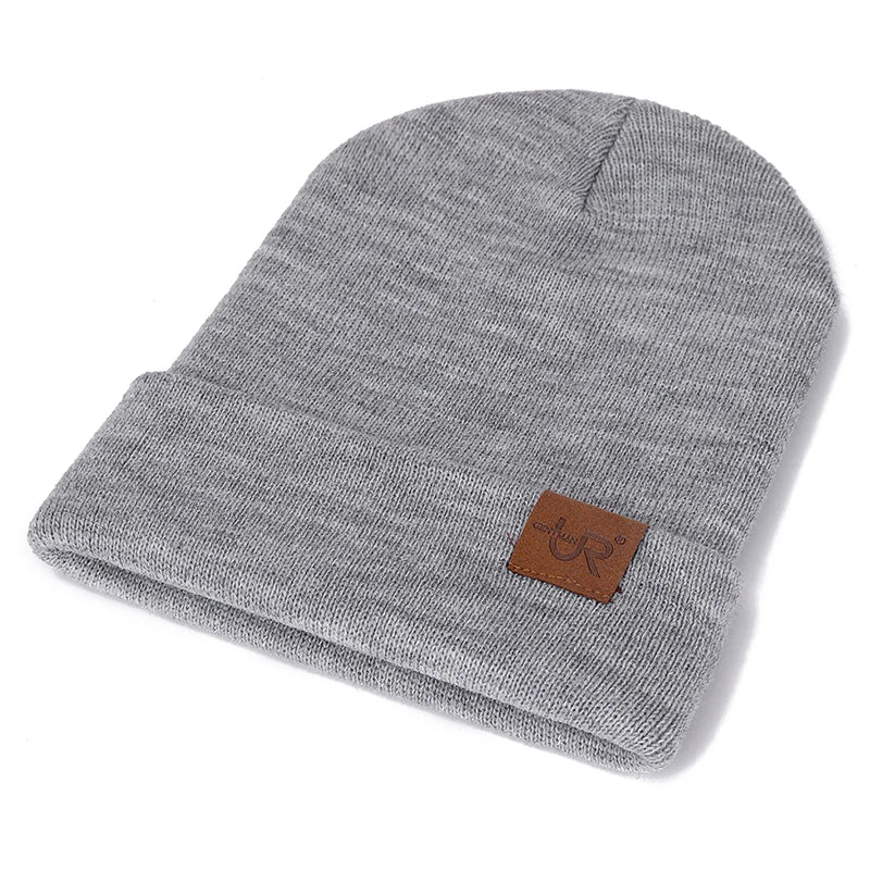 Unisex Beanie Hat URGENTMAN Casual Beanie for Men & Women Warm Soft Knitted Hat Stylish Plain Daily Winter Hat