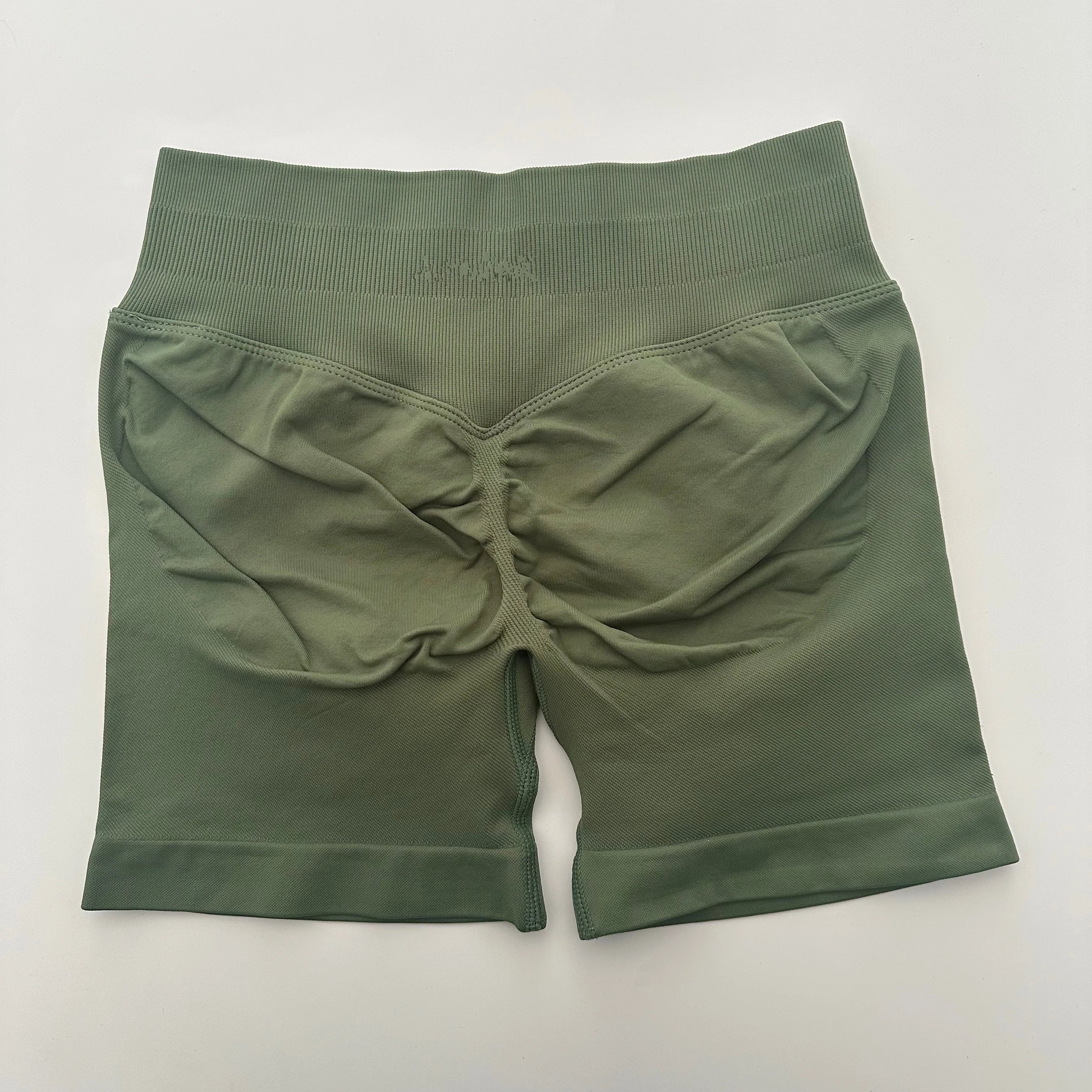 Yoga Shorts Low Ribbed Waist Band Yoga Shorts Seamless Scrunch Bum Workout Gym Shorts Booty Hight Stretch Running Shorts