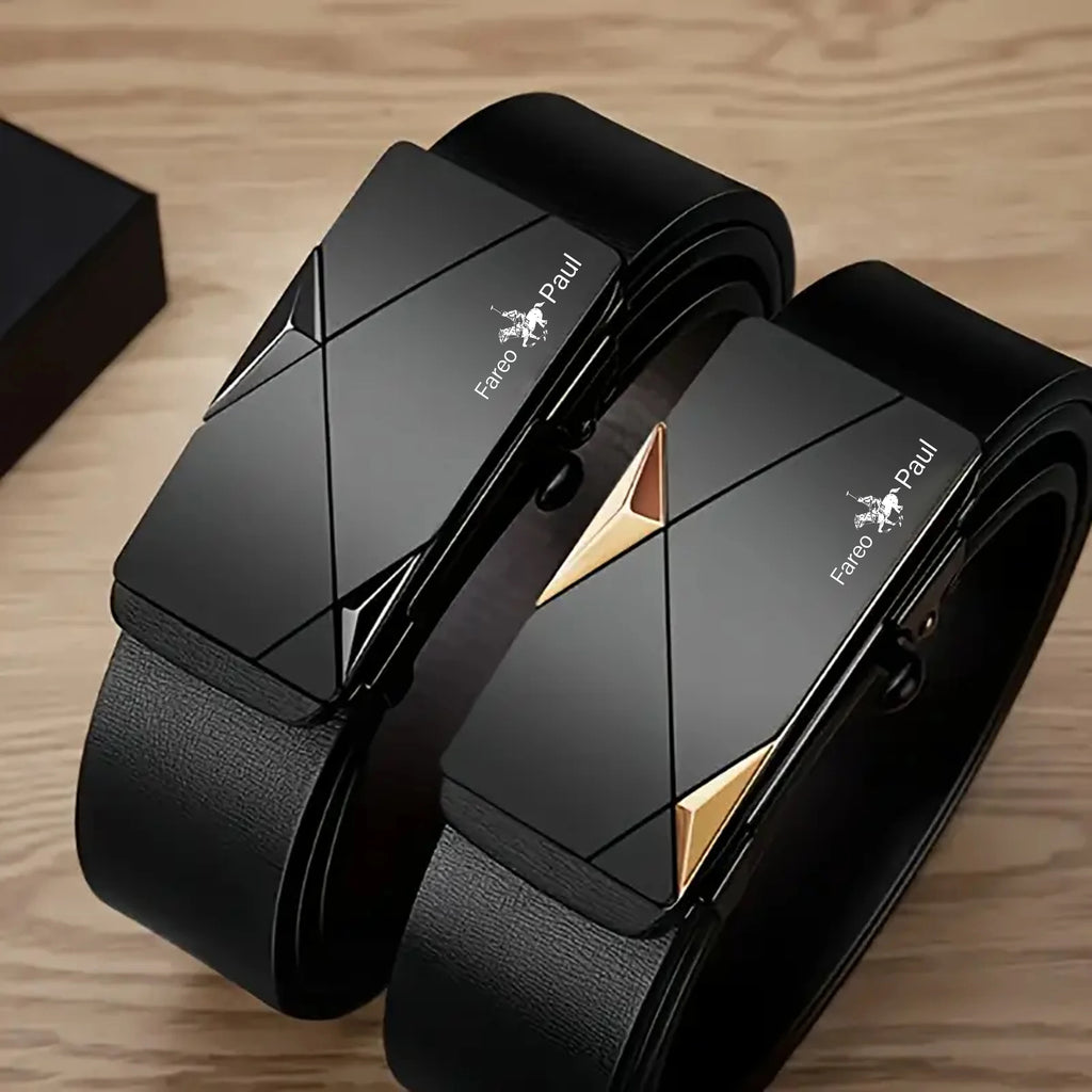 Fashion Men'S Belts, Men'S High-Quality Belts, Automatic Buckles, Toothless Belts, Random Adjustments