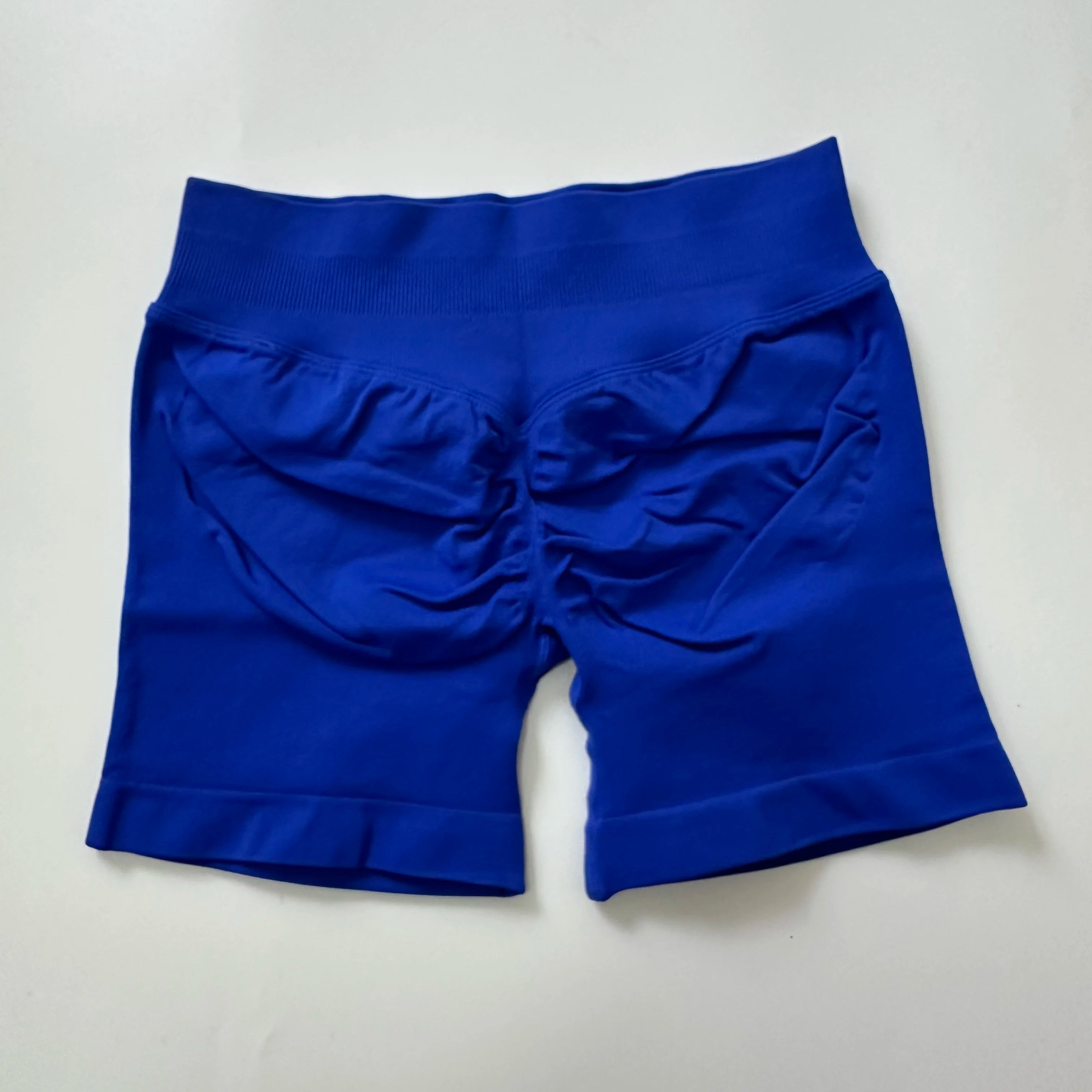 Yoga Shorts Low Ribbed Waist Band Yoga Shorts Seamless Scrunch Bum Workout Gym Shorts Booty Hight Stretch Running Shorts