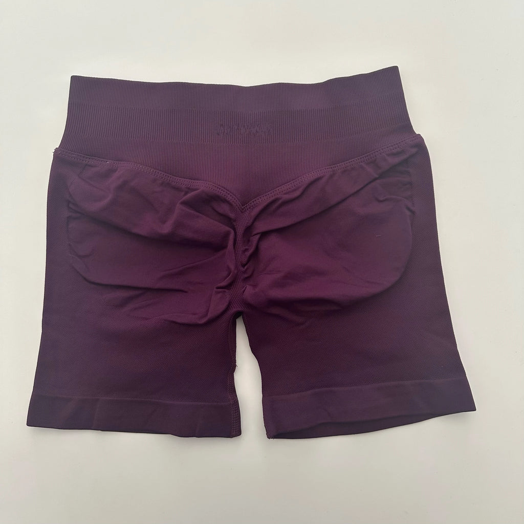 Yoga Shorts Low Ribbed Waist Band Yoga Shorts Seamless Scrunch Bum Workout Gym Shorts Booty Hight Stretch Running Shorts