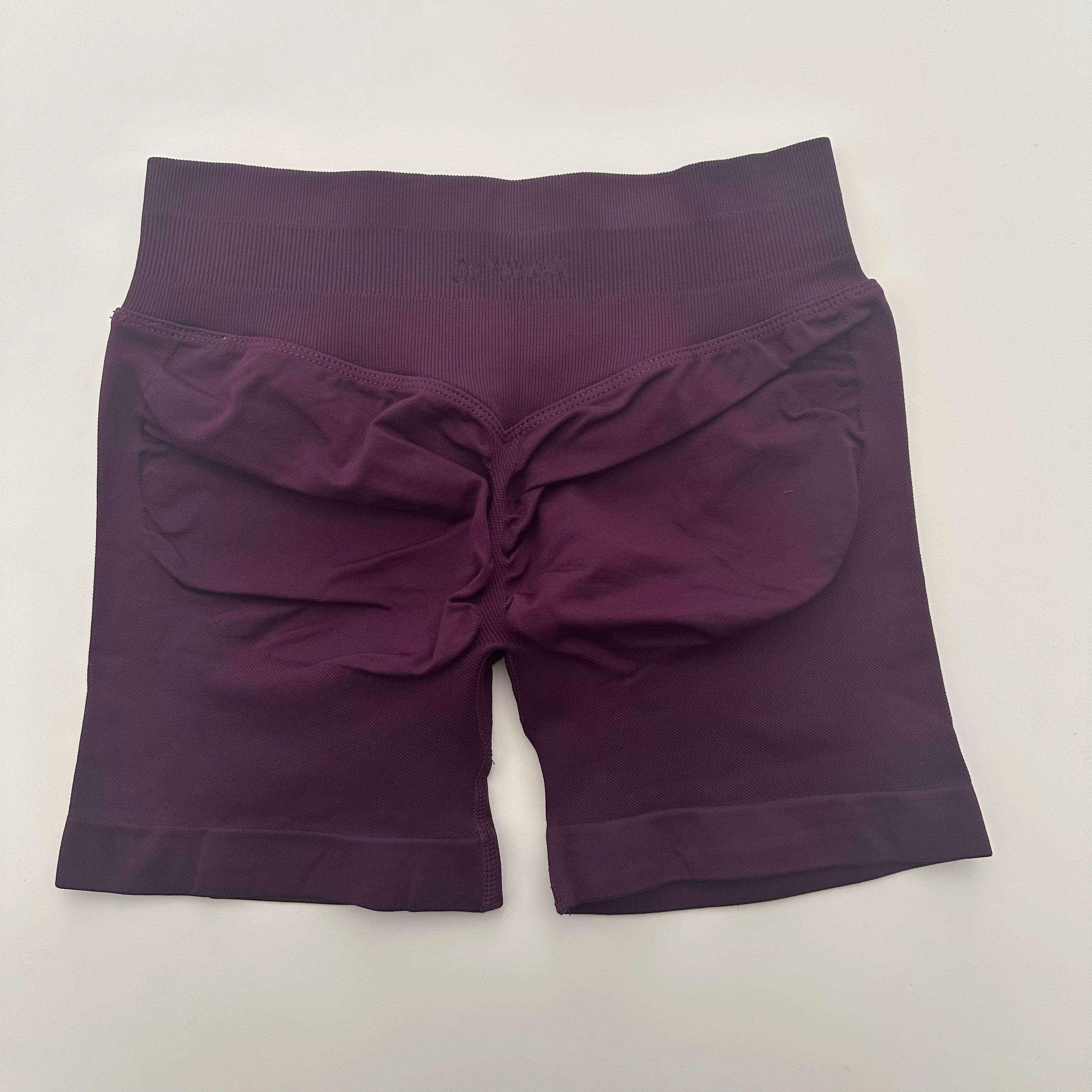 Yoga Shorts Low Ribbed Waist Band Yoga Shorts Seamless Scrunch Bum Workout Gym Shorts Booty Hight Stretch Running Shorts