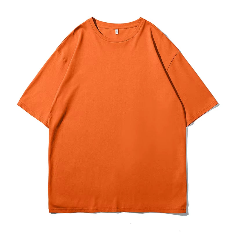 Oversized 100% Cotton Graphic T Shirts 2024 Summer Y2K Black Harajuku T-Shirts Korean Fashion Classical Vintage T Shirt