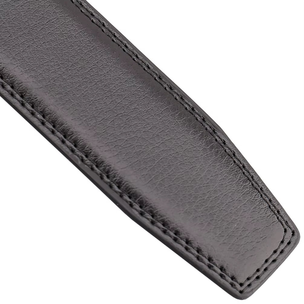 Men'S Leather Belts Fashion Automatic Buckle Cowskin Male Belt Luxury Designer Black Brown 3.5Cm plus Size 130 140 150 160 170Cm