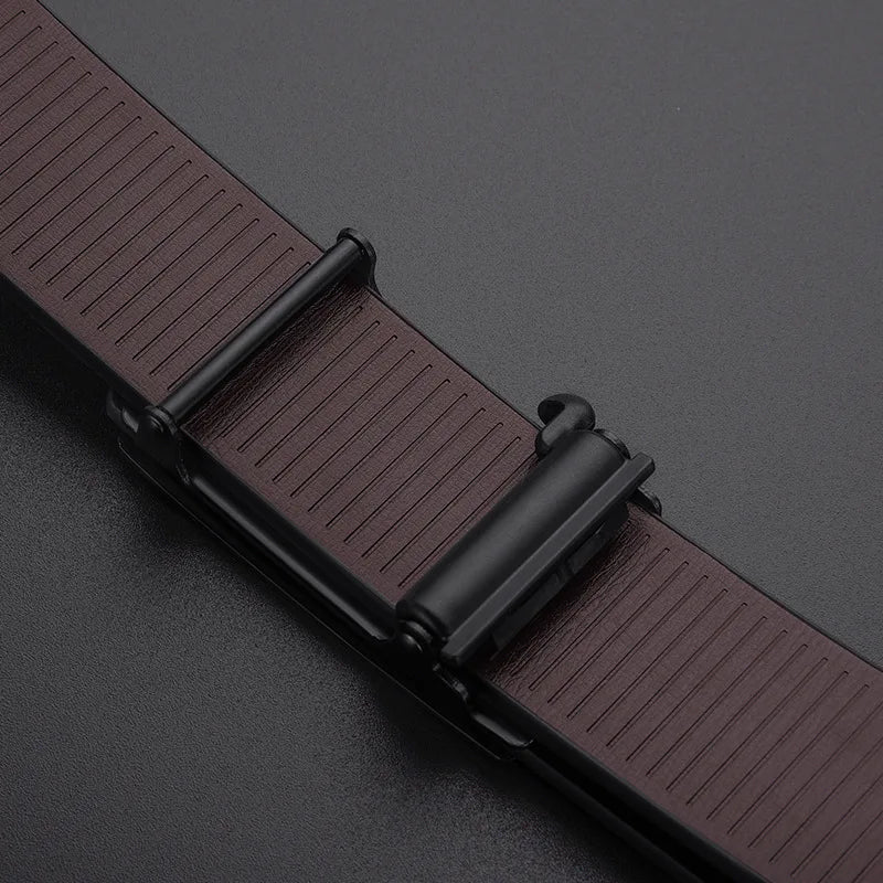 Fashion Men'S Belts, Men'S High-Quality Belts, Automatic Buckles, Toothless Belts, Random Adjustments