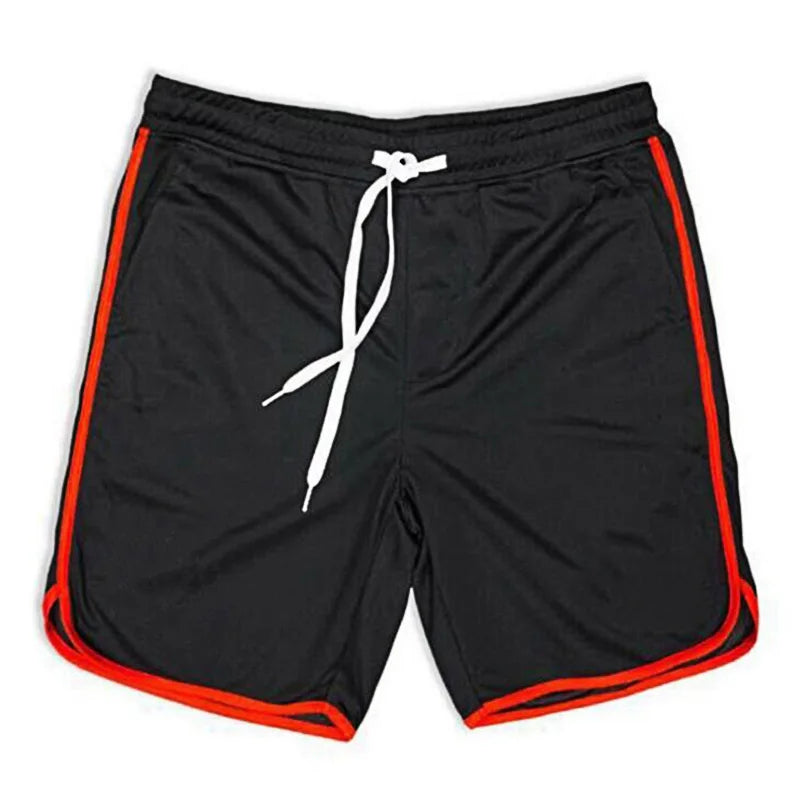 Men'S Running Shorts Mens Gym Sports Shorts Male Mesh Quick Drying Training Exercise Jogging Fitness Shorts with Pocket