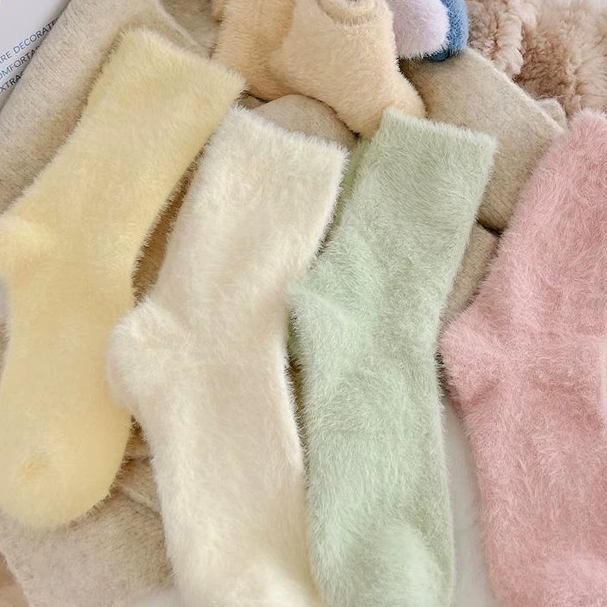 2 Pairs Cute Cow Spots Print Socks, Thickened & Warm Coral Fleece Socks, Women'S Stockings & Hosiery