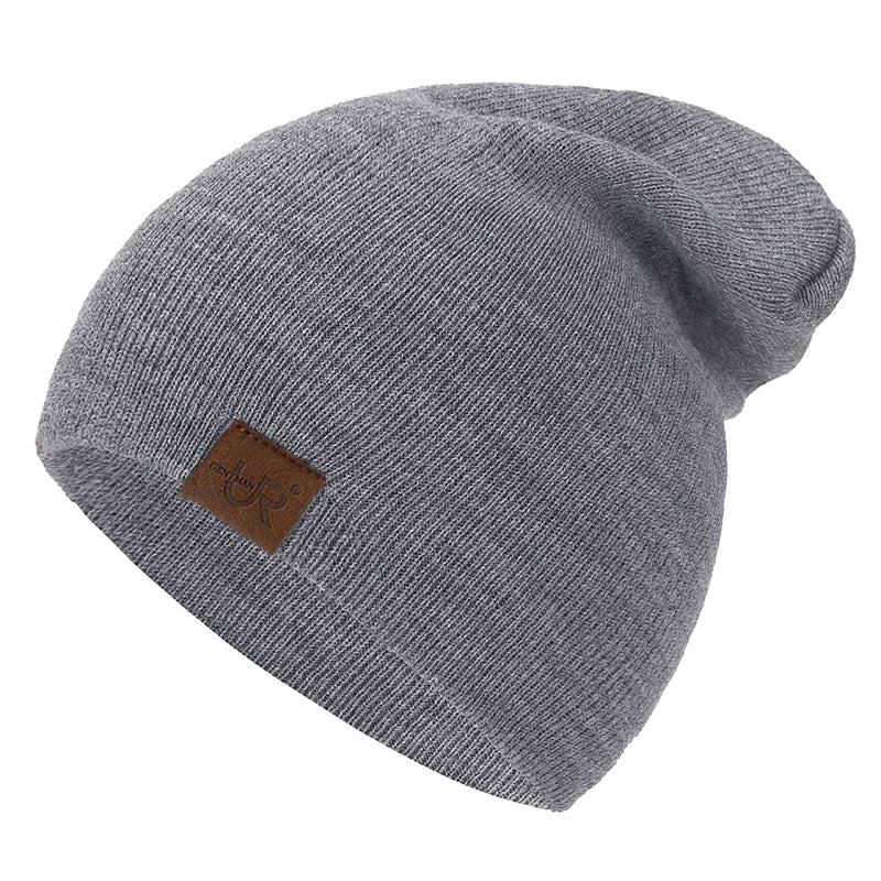 Unisex Beanie Hat URGENTMAN Casual Beanie for Men & Women Warm Soft Knitted Hat Stylish Plain Daily Winter Hat