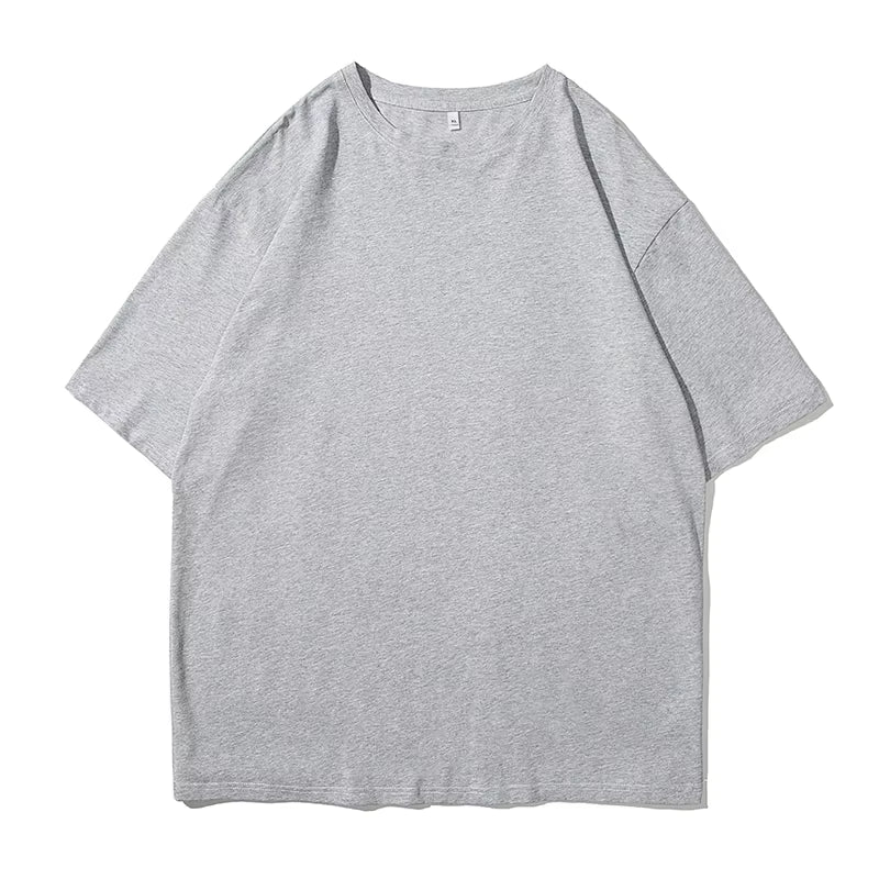 Oversized 100% Cotton Graphic T Shirts 2024 Summer Y2K Black Harajuku T-Shirts Korean Fashion Classical Vintage T Shirt