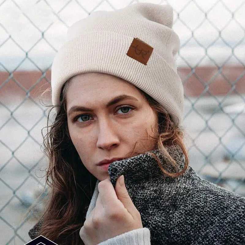 Unisex Beanie Hat URGENTMAN Casual Beanie for Men & Women Warm Soft Knitted Hat Stylish Plain Daily Winter Hat