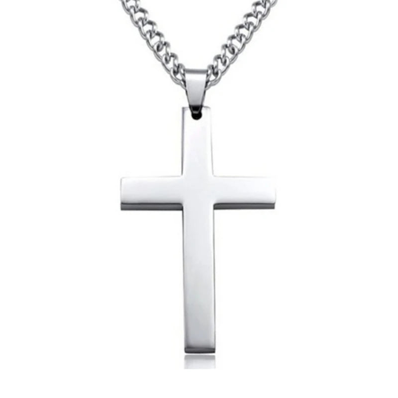 Religion Egyptian Ankh Crucifix Necklaces Cross Pendent Stainless Steel Symbol of Life Cross Necklaces Jewelry Gifts