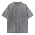 Washed Vintage Men Women T-Shirts Street Hip Hop Retro Punk T Shirt Harajuku Casual Cotton Short Sleeve Acid Wash Tshirts Tops